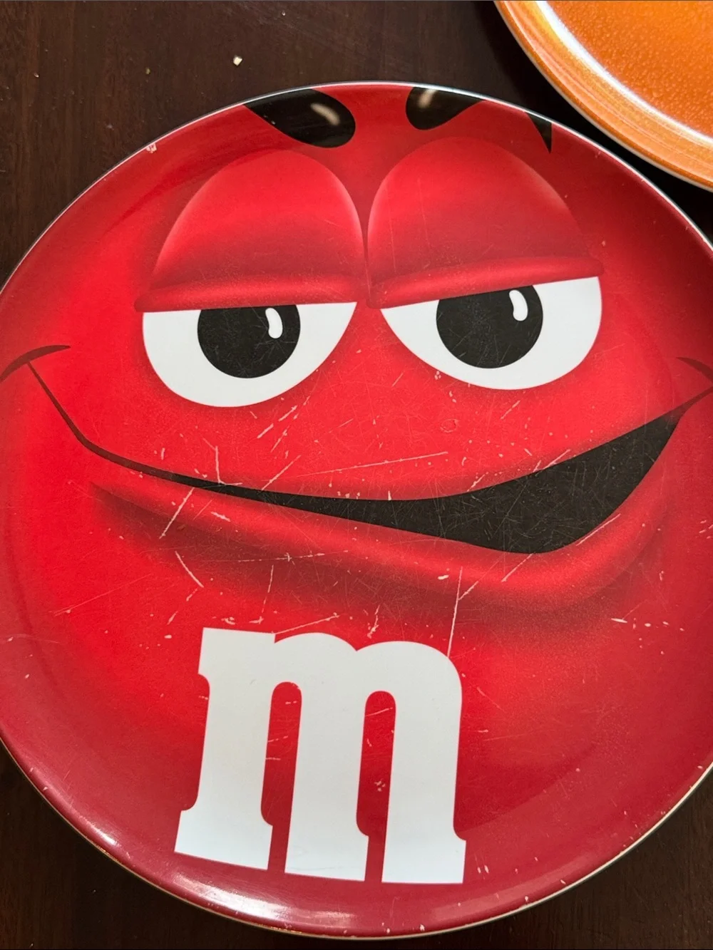 M&M's Character Big Face Melamine 10” Dinner Plates M & M world